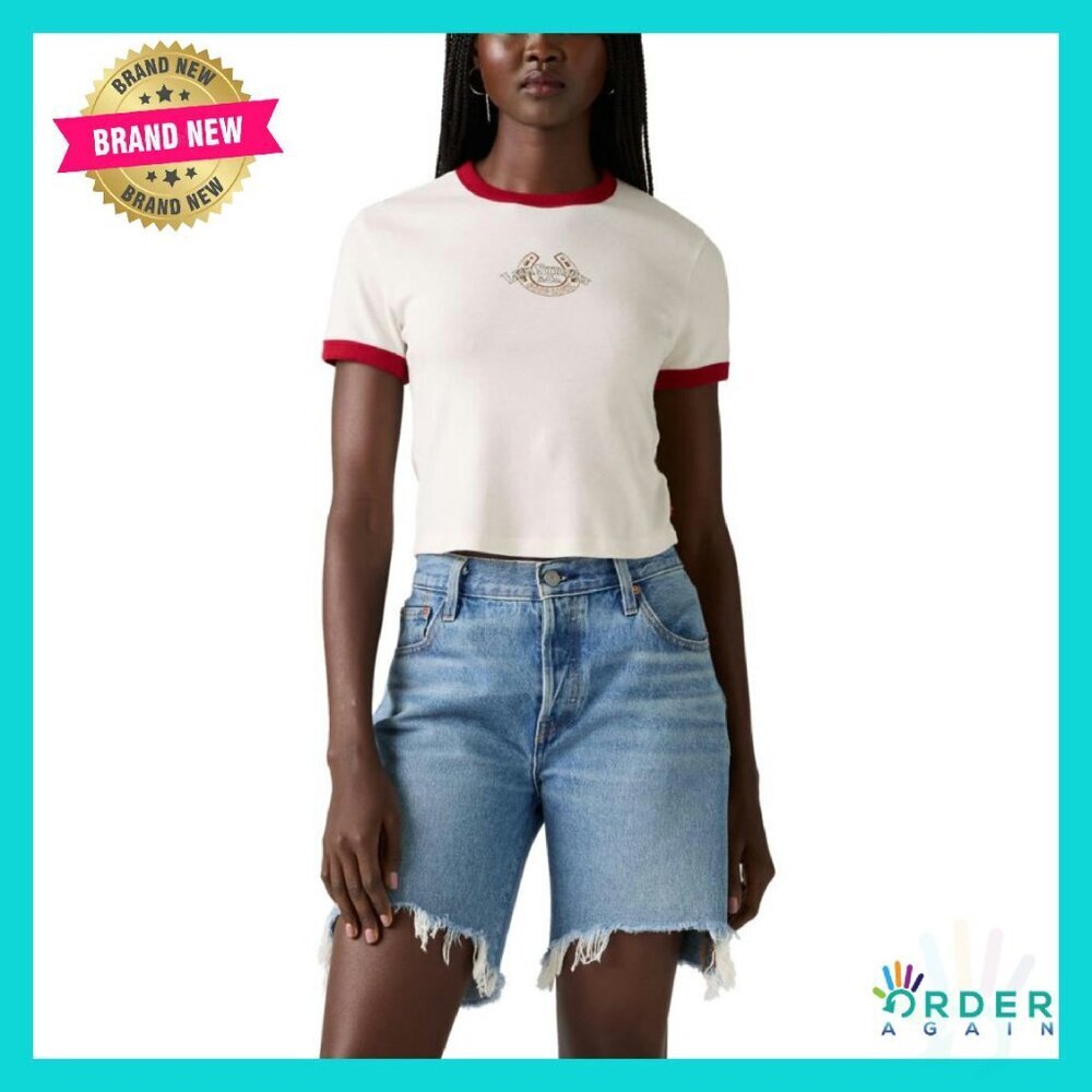 Super Soft Cropped Tee Standard Fit Graphic Short Sleeve Y2K Retro Chic